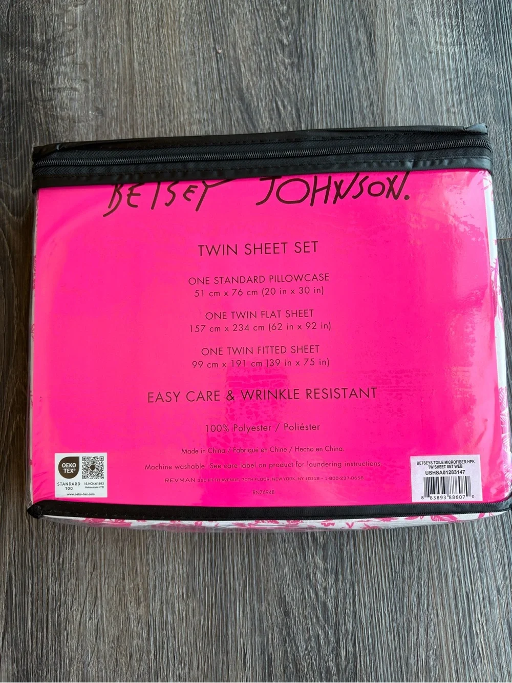 NWT Betsey Johnson Floral Twin Sheet Set